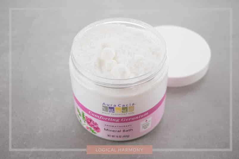 Aura Cacia Comforting Geranium Mineral Bath Review