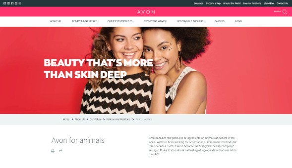 Avon Products Animal Testing Policy