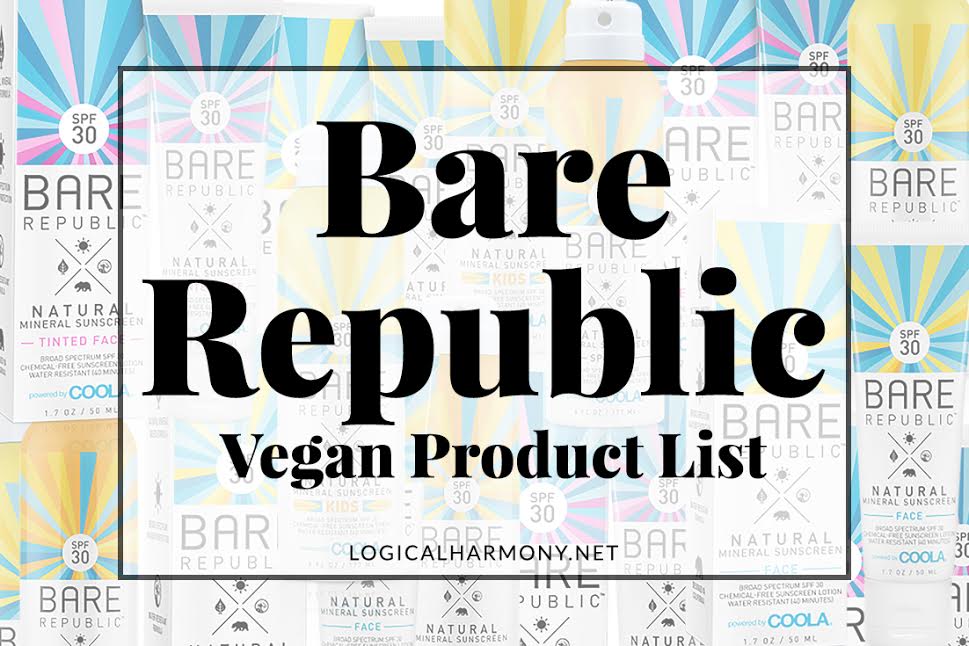 Bare Republic Vegan Products List