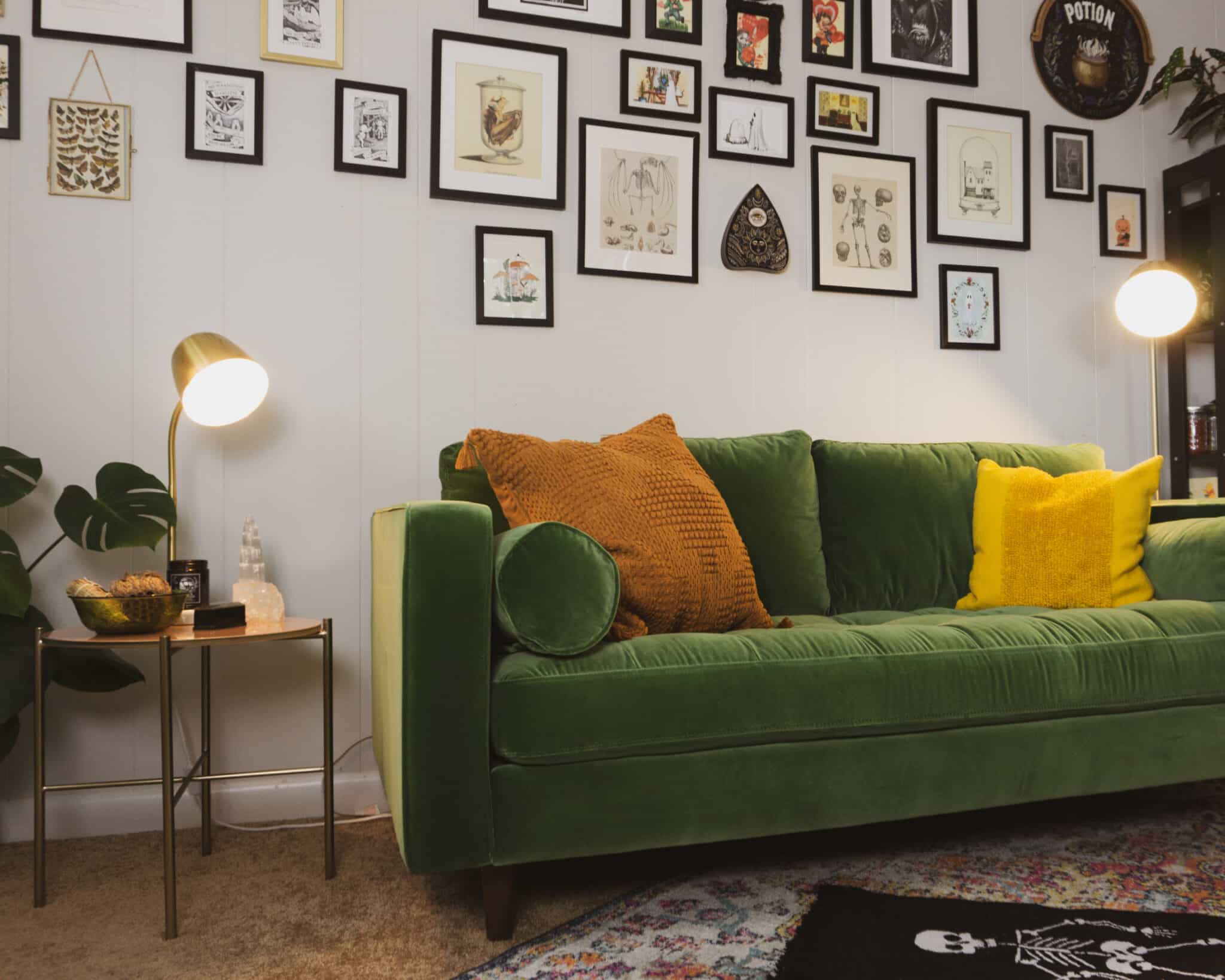 Decorate My Spooky Mid-Century Modern Home Office with Me & Article!