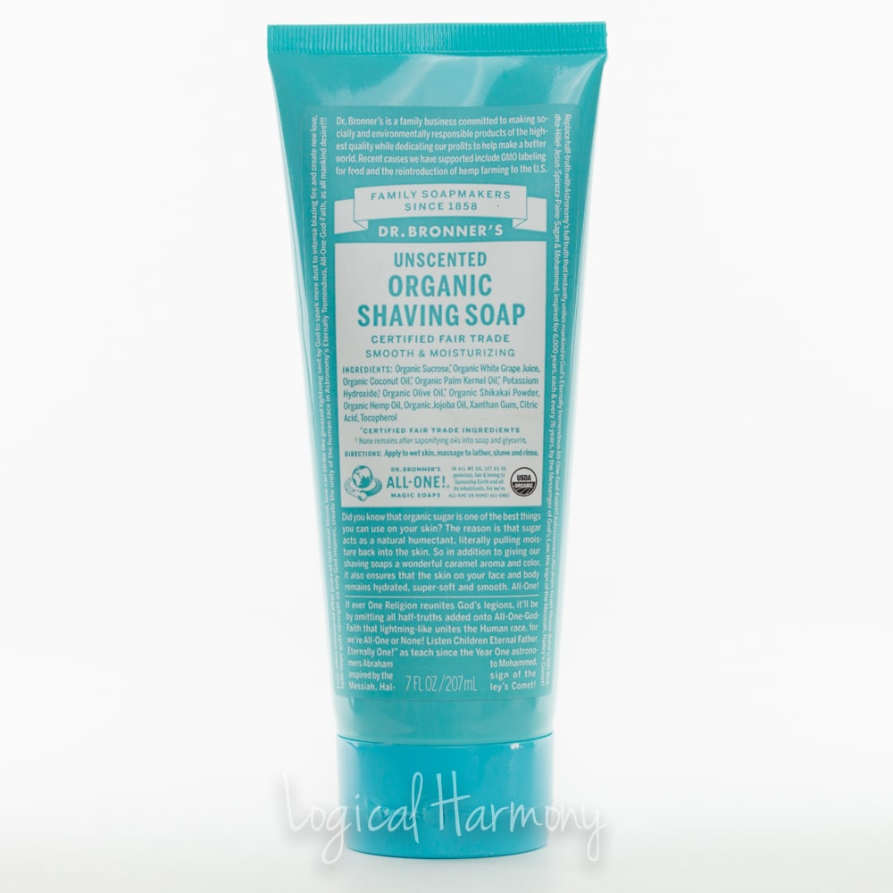 Dr. Bronner's Shaving Soap Review