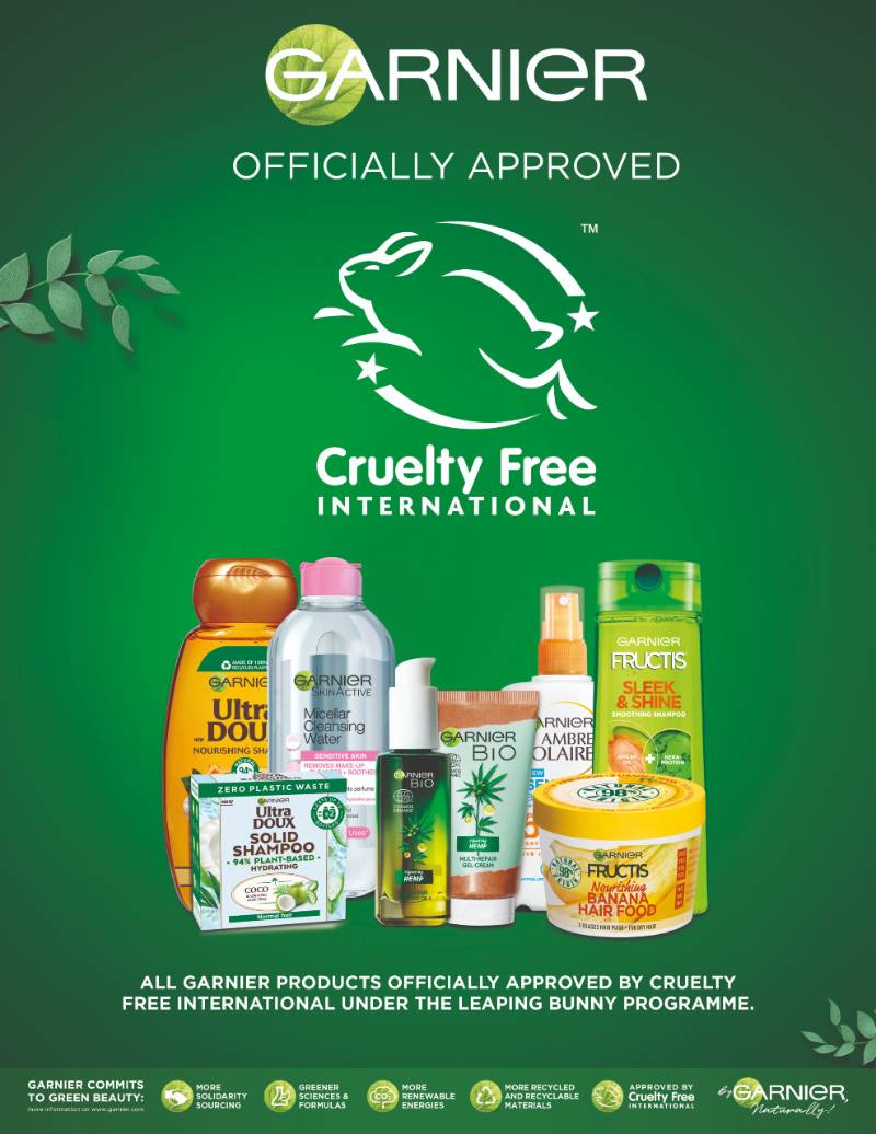 Garnier Certified Cruelty-Free by Cruelty-Free International