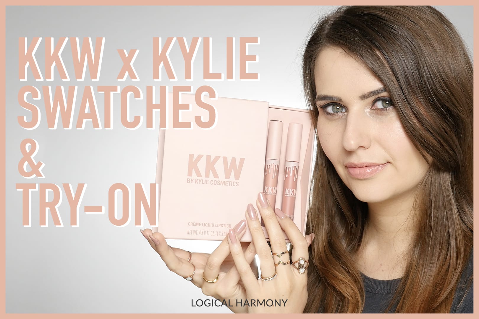 KKW x Kylie Cosmetics Swatches & Try On