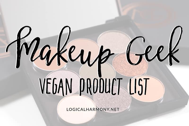Makeup Geek Vegan Products List