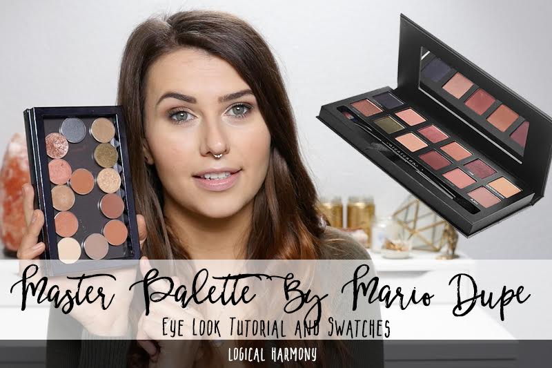 Master Palette by Mario Inspired Eye Look & Swatches with Makeup Geek Dupes