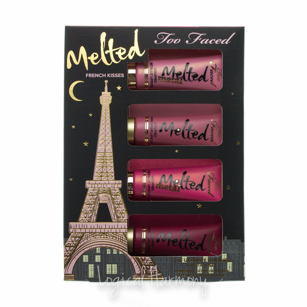 Too Faced French Kisses Melted Lipstick Holiday Set Review
