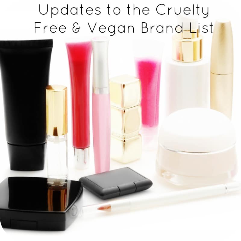 Updates to the Cruelty Free & Vegan Brand List