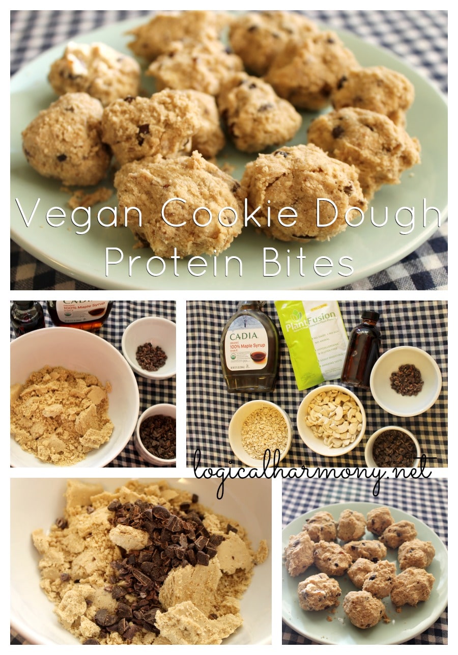 Vegan Cookie Dough Protein Bites