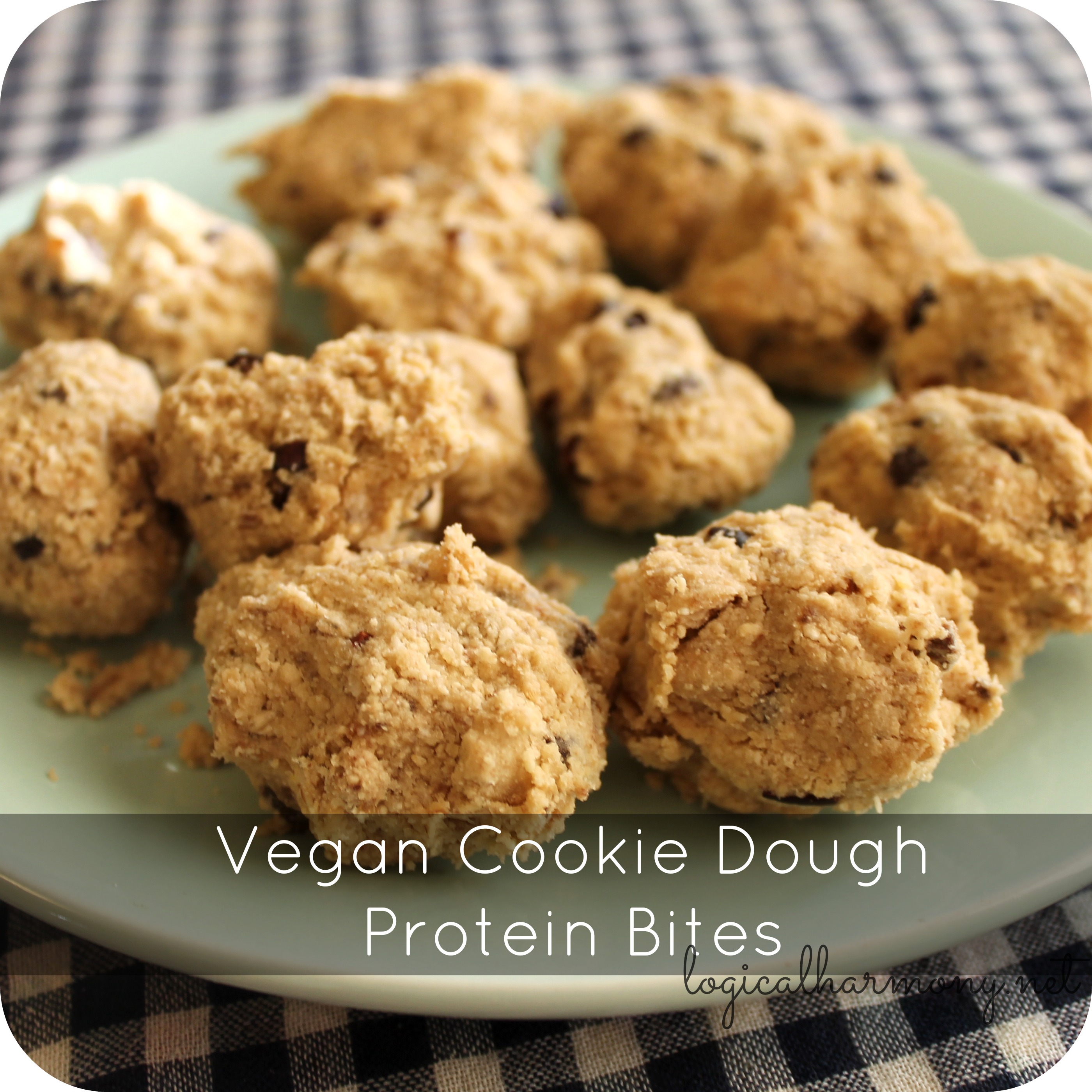 Vegan Cookie Dough Protein Bites